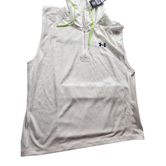 Under Armour XL Sleeveless Windbreaker Hoodie Activewear Gym Athleisure 1351063 - Picture 15 of 16